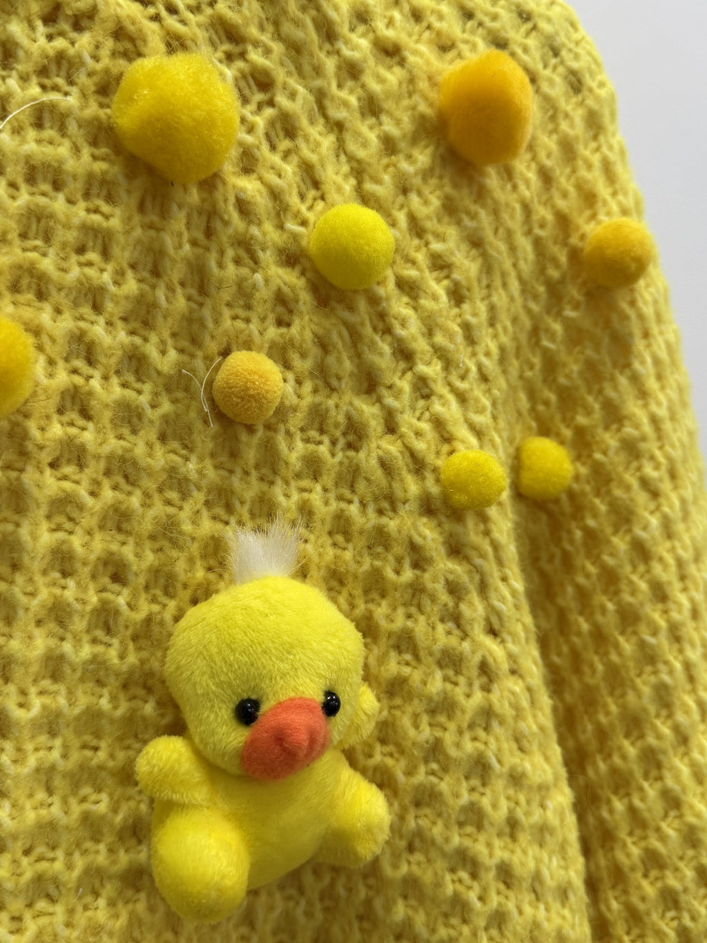 Pullover Cuak — Rainbow Factory, detalle del patito